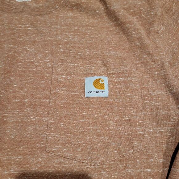 Carhartt Loose Fit Long Sleeved Pocket Tee Shirt Men's Size Medium - Picture 2 of 5